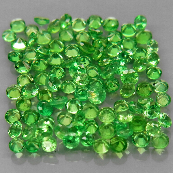 Цавориты 1.05ct 2.1 мм 25 шт