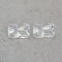 Белые топазы 10.36ct пара
