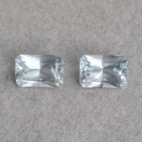 Аква топазы 13.80ct пара